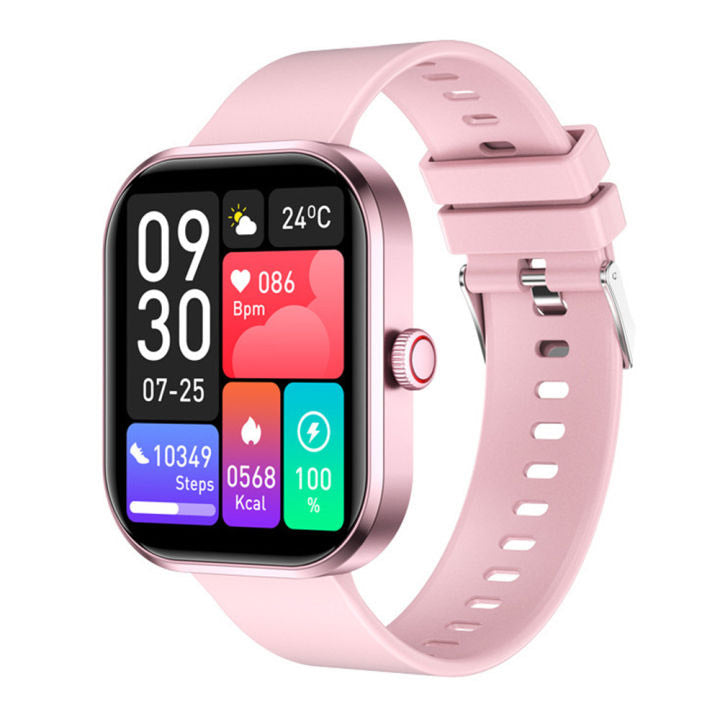 Smart Fitness Watch with Heart Rate Monitor, Color Display, Silicone Band