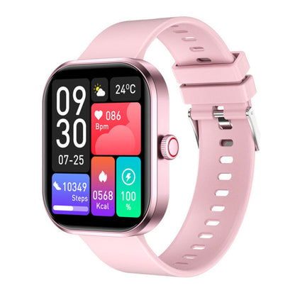 Smart Fitness Watch with Heart Rate Monitor, Color Display, Silicone Band